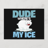 Polar Bear Global Warming Climate Change ポストカード (正面)