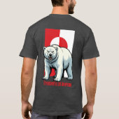Polar bear Greenland is not American Tシャツ (裏面)