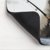 Polar Bear Ice Fishing マウスパッド (コーナー)