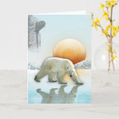 POLAR BEAR IIIグリーティングカードの検索 カード (黄色い花)