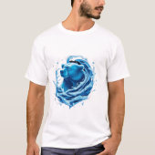 Polar Bear in a snowstorm classic t-shirt Tシャツ (正面)