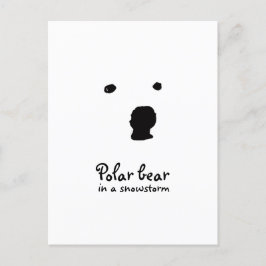 Polar Bear in a snowstorm T-Shirt ポストカード