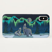 Polar Bear iPhoneケースTribal Art Bearケース Case-Mate iPhoneケース (裏面(横))