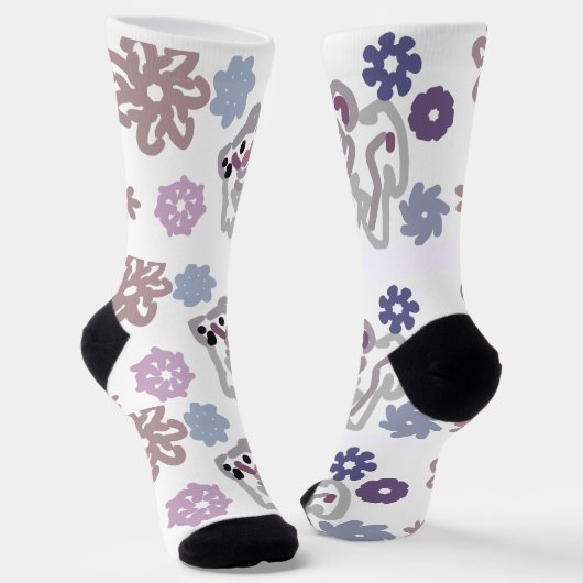 Polar bear love ソックス (傾斜あり)