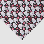 Polar Bear Love Valentine's Tissue Paper in Black 薄葉紙 (詳細)