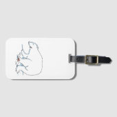 Polar Bear luggage tag ラゲッジタグ (正面横)