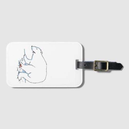 Polar Bear luggage tag ラゲッジタグ (正面横)