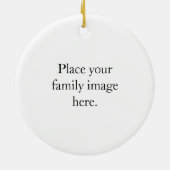 Polar Bear Merry Christmas Ornament - Personalized セラミックオーナメント (裏面)