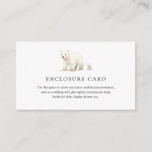 Polar Bear MomとCubエンクロージャカード