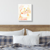 Polar Bear Mother and Cub Cuddle Nursery Poster キャンバスプリント (インサイチュ (寝室))