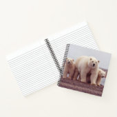 Polar Bear Mother and Cubs Photo ノートブック (内部)