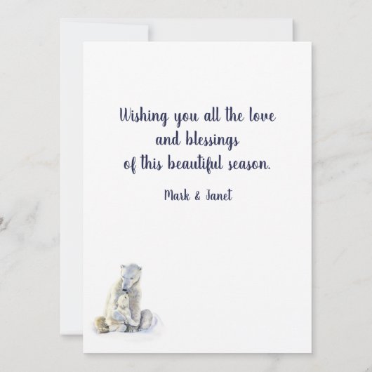 Polar Bear Mother & Baby (裏面)