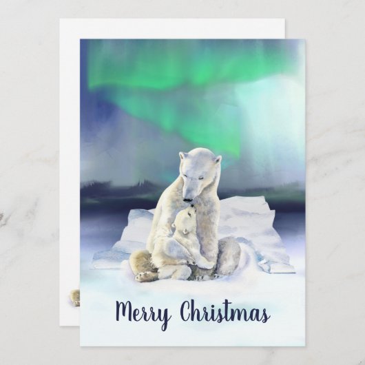 Polar Bear Mother & Baby (正面/裏面)