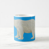 Polar Bear mug on Blue コーヒーマグカップ (中央)
