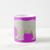 Polar Bear Mug on Pink コーヒーマグカップ (中央)