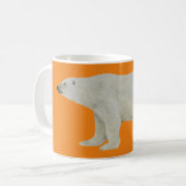 Polar Bear Mug Orange コーヒーマグカップ (正面左)