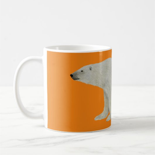 Polar Bear Mug Orange コーヒーマグカップ (左)