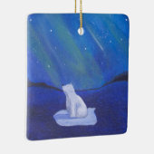 Polar Bear & Northern Lights セラミックオーナメント (右)