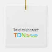 Polar Bear & Northern Lights セラミックオーナメント (裏面)