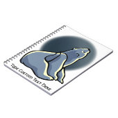 Polar Bear Notebook PersonalizeベビーBear Notebook ノートブック (左側)
