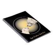 Polar Bear Notebook Personalized Bear Art Notebook ノートブック (右側)