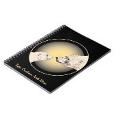 Polar Bear Notebook Personalized Bear Art Notebook ノートブック (左側)