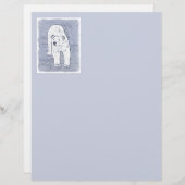 Polar Bear on Ice絵画's -オリジナル野生動物アート (正面/裏面)