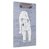Polar Bear on Ice絵画's -オリジナル野生動物アート クリップボード (右)