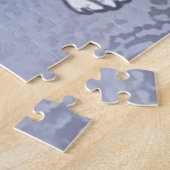 Polar Bear on Ice絵画's -オリジナル野生動物アート ジグソーパズル (側面)