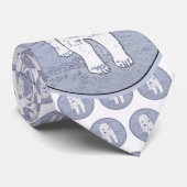 Polar Bear on Ice絵画's -オリジナル野生動物アート ネクタイ (ロール)