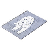 Polar Bear on Ice絵画's -オリジナル野生動物アート ノートブック (左側)