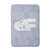 Polar Bear on Ice絵画's -オリジナル野生動物アート バスマット (正面縦)