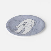 Polar Bear on Ice絵画's -オリジナル野生動物アート ペーパープレート (アングル)