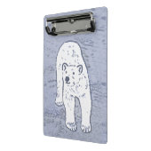 Polar Bear on Ice絵画's -オリジナル野生動物アート ミニクリップボード (アングル2)