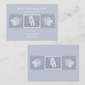 Polar Bear on Ice絵画's -オリジナル野生動物アート 名刺 (正面/裏面)