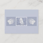 Polar Bear on Ice絵画's -オリジナル野生動物アート 名刺 (裏面)