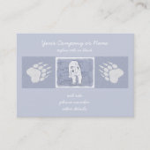 Polar Bear on Ice絵画's -オリジナル野生動物アート 名刺 (正面)