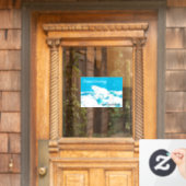 Polar Bear On Ice – シーズンのグリーティングウィンドウClin ウィンドウサイン (ホームデコレーション)