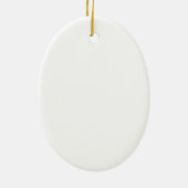 Polar Bear oval ceramic ornament セラミックオーナメント (裏面)