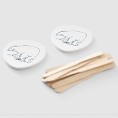 Polar Bear paddle hand fans ハンドファン (組立なし)