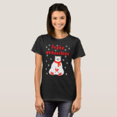 Polar Bear Pajama Cute Christmas Frohe Weihnachten Tシャツ (正面フル)