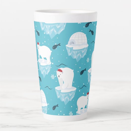 Polar Bear Party カフェラテマグ (正面)