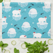 Polar Bear Party キッチンタオル (折り畳み)