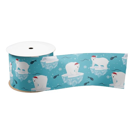 Polar Bear Party サテンリボン (リール)