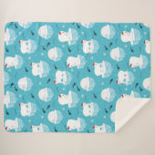 Polar Bear Party シェルパブランケット (正面(横))