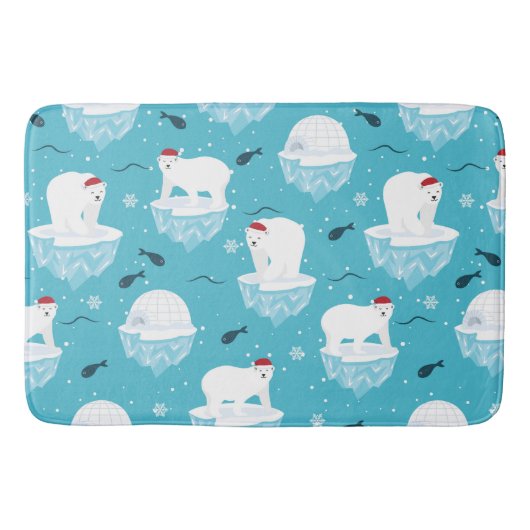 Polar Bear Party バスマット (正面)