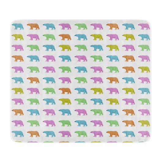 Polar Bear Pattern カッティングボード (正面)