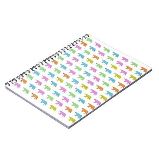 Polar Bear Pattern ノートブック (左側)