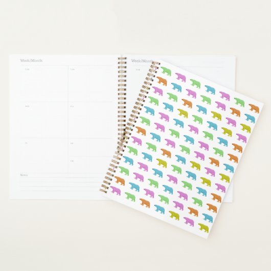 Polar Bear Pattern Planner プランナー手帳 (ディスプレー)