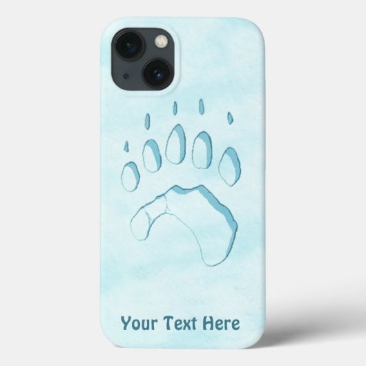 Polar Bear Paw Print Case-Mate iPhoneケース (裏面)